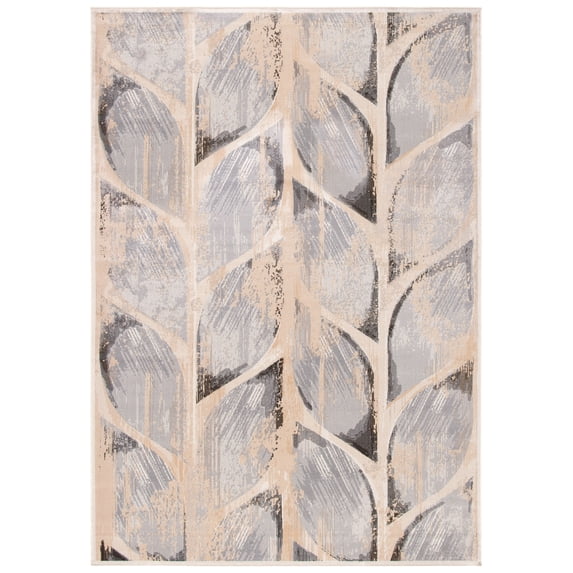 SAFAVIEH Atlas Osbert Geometric Area Rug, Charcoal/Grey, 2'7" x 4'