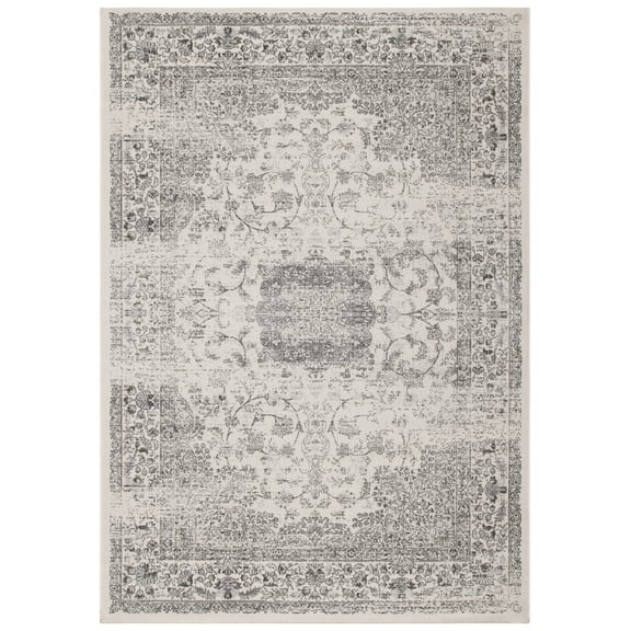 SAFAVIEH Atlas Ryan Oriental Area Rug, Ivory/Grey, 2'7" x 4'