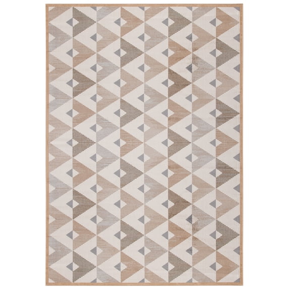 SAFAVIEH Atlas Trina Geometric Area Rug, Beige/Grey, 7'10" x 10'