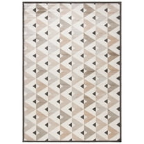 SAFAVIEH Atlas Trina Geometric Area Rug, Ivory/Beige, 5'3" x 7'7"