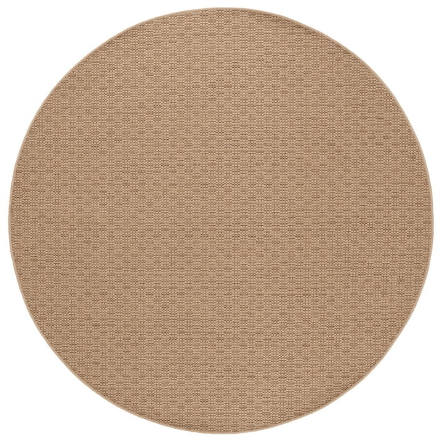 SAFAVIEH Atrium Sisal Bristol Solid Indoor/Outdoor Area Rug, Beige, 6'7" x 6'7" Round
