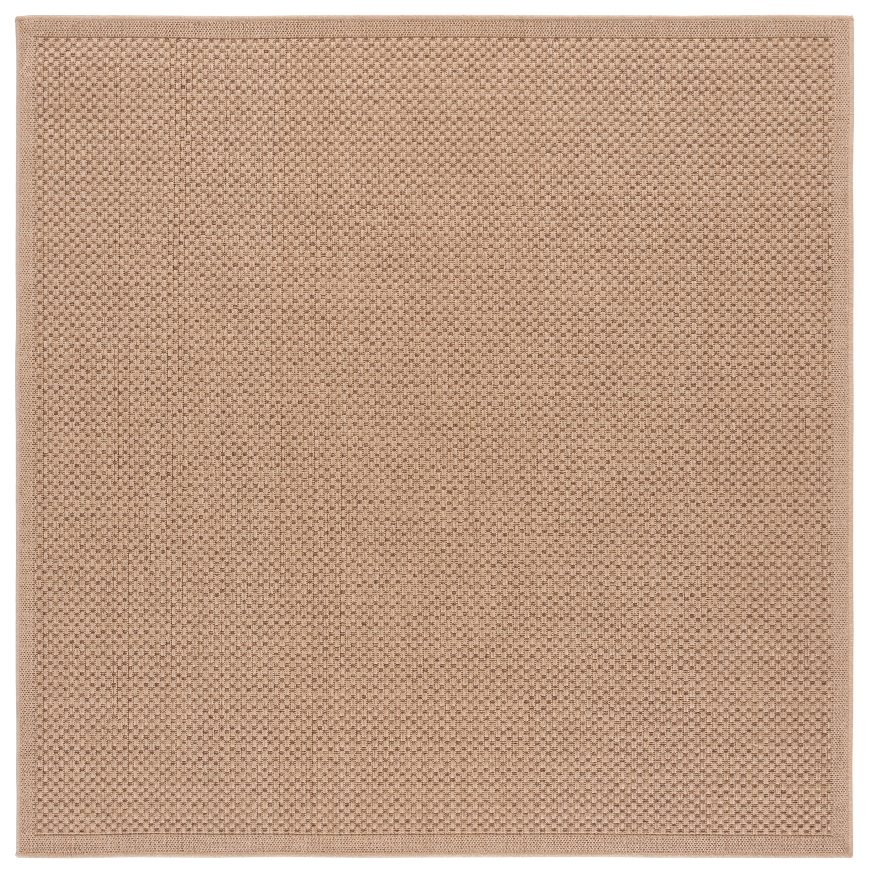 SAFAVIEH Atrium Sisal Christy Solid Indoor/Outdoor Area Rug, Beige, 6'7" x 6'7" Square