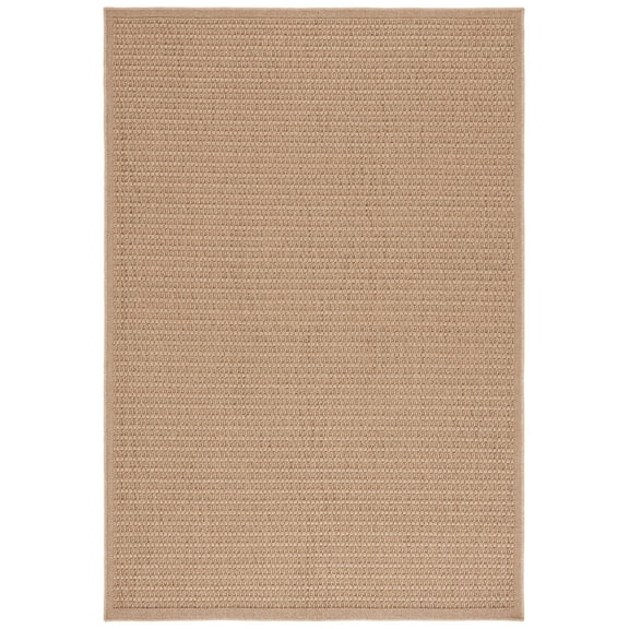 SAFAVIEH Atrium Sisal Jemima Solid Indoor/Outdoor Area Rug, Beige, 5'3" x 7'6"