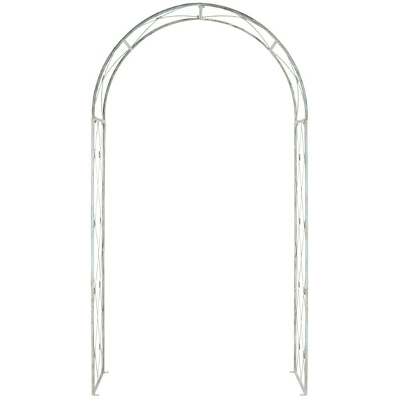SAFAVIEH Atticus Outdoor Patio Archway, Antique Green