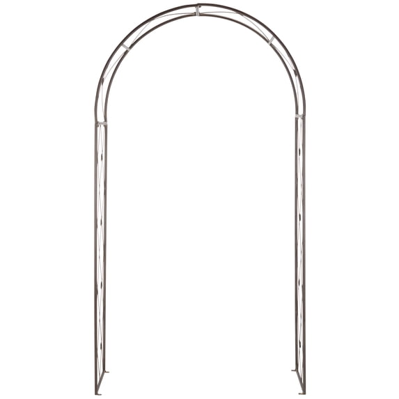 SAFAVIEH Atticus Outdoor Patio Archway, Rustic Brown