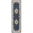 thumbnail image 1 of SAFAVIEH Aubusson Albus Medallion Runner Rug, Dark Blue/Ivory, 2'3" x 8', 1 of 10