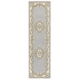 thumbnail image 1 of SAFAVIEH Aubusson Albus Medallion Runner Rug, Grey/Ivory, 2'3" x 8', 1 of 6