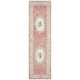 thumbnail image 1 of SAFAVIEH Aubusson Sonam Floral Bordered Wool Runner Rug, Red/Ivory, 2'3" x 8', 1 of 6