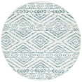 thumbnail image 1 of SAFAVIEH Audrey Barbara Geometric Area Rug, Ivory/Blue, 6' x 6' Round, 1 of 7
