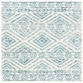 thumbnail image 1 of SAFAVIEH Audrey Barbara Geometric Area Rug, Ivory/Blue, 6' x 6' Square, 1 of 8