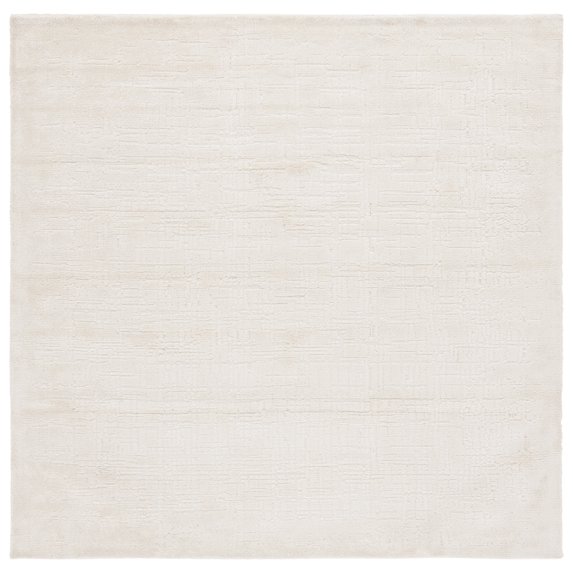 SAFAVIEH Audrey Cromwell Solid Area Rug, Ivory, 6' x 6' Square