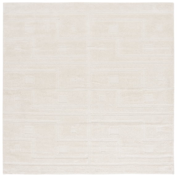 SAFAVIEH Audrey Edmond Geometric Area Rug, Ivory, 6' x 6' Square