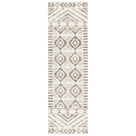 SAFAVIEH Audrey Joss Moroccan Runner Rug, Ivory/Beige, 2'6" x 8'