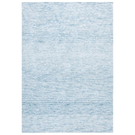 SAFAVIEH Audrey Mirjana Striped Area Rug, Blue/Ivory, 8' x 10'
