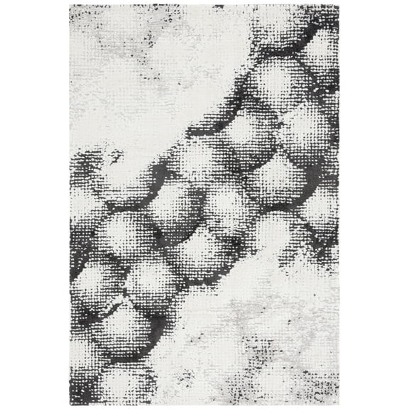 SAFAVIEH Audrey Quintella Abstract Area Rug, Gray/Ivory, 8' x 10'