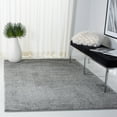 thumbnail image 1 of SAFAVIEH August Arvel Solid Plush Shag Area Rug, Grey, 4' x 6', 1 of 10