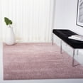 thumbnail image 1 of SAFAVIEH August Bronte Solid Plush Shag Area Rug, Pink, 6'7" x 6'7" Square, 1 of 10