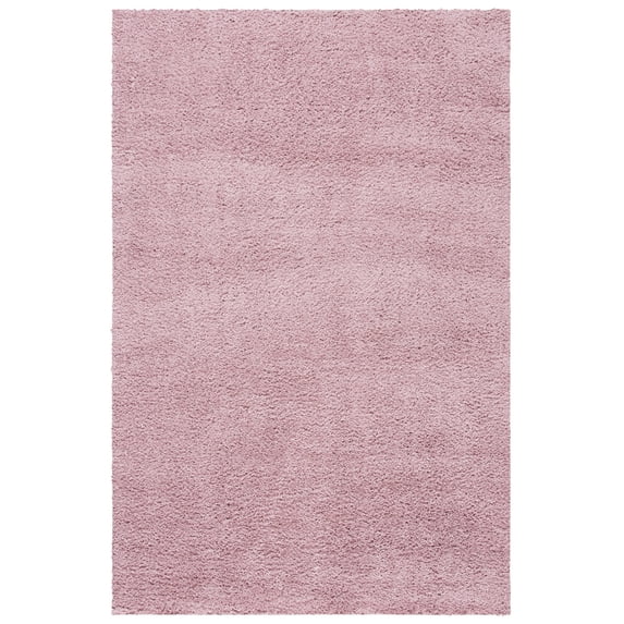 SAFAVIEH August Bronte Solid Shag Area Rug, Pink, 5'3" x 7'7"
