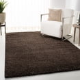 thumbnail image 1 of SAFAVIEH August Carlene Solid Plush Shag Area Rug, Brown, 4' x 6' - Modern Design, Brown, Non-Shedding & Easy Cleaning, Ultra Plush Thick Pile, Ideal for Living Room, Bedroom, Entryway, 1 of 10