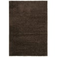 thumbnail image 1 of SAFAVIEH August Carlene Solid Plush Shag Area Rug, Brown, 6' x 9', 1 of 8