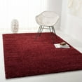 thumbnail image 1 of SAFAVIEH August Carlene Solid Plush Shag Area Rug, Burgundy, 4' x 4' Square - Modern Design, Burgundy, Non-Shedding & Easy Cleaning, Ultra Plush Thick Pile, Ideal for Living Room, Bedroom, 1 of 10