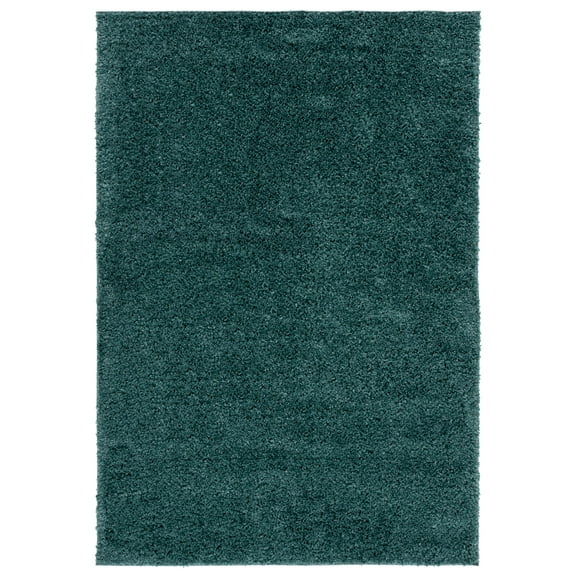 SAFAVIEH August Carlene Solid Plush Shag Area Rug, Green, 8' x 10'
