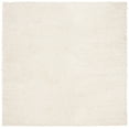 thumbnail image 1 of SAFAVIEH August Carlene Solid Plush Shag Area Rug, Ivory, 6'7" x 6'7" Square, 1 of 8
