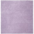thumbnail image 1 of SAFAVIEH August Carlene Solid Plush Shag Area Rug, Lilac, 4' x 4' Square, 1 of 8