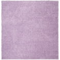 thumbnail image 1 of SAFAVIEH August Carlene Solid Plush Shag Area Rug, Lilac, 6'7" x 6'7" Square, 1 of 8