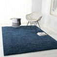 thumbnail image 1 of SAFAVIEH August Carlene Solid Plush Shag Area Rug, Navy, 11' x 11' Square - Large - Modern Design, Navy, Non-Shedding & Easy Cleaning, Ultra Plush Thick Pile, Ideal for Living Room, Bedroom, 1 of 10