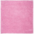 thumbnail image 1 of SAFAVIEH August Carlene Solid Plush Shag Area Rug, Pink, 5' x 5' Square, 1 of 8