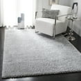 thumbnail image 1 of SAFAVIEH August Carlene Solid Plush Shag Area Rug, Silver, 2'3" x 4' - Modern Design, Silver, Non-Shedding & Easy Cleaning, Ultra Plush Thick Pile, Ideal for Living Room, Bedroom, Entryway, 1 of 10