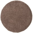 thumbnail image 1 of SAFAVIEH August Carlene Solid Plush Shag Area Rug, Taupe, 8'6" x 8'6" Round, 1 of 7