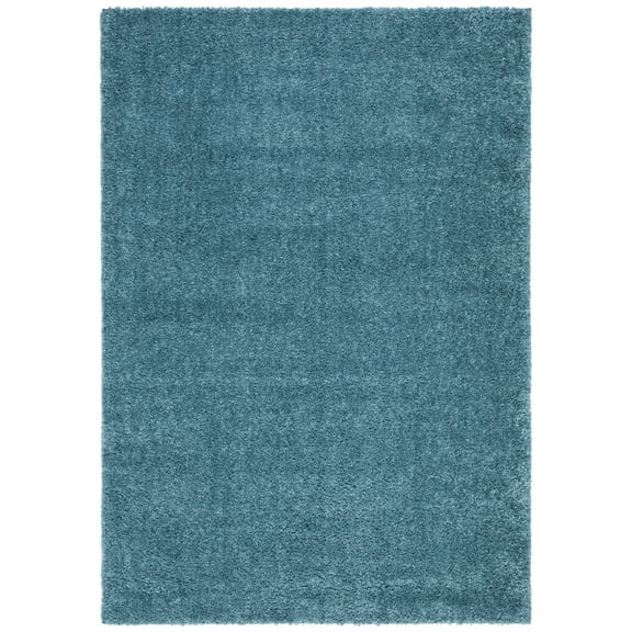 SAFAVIEH Shag Rug 10x14 - August Shag 900 Collection - X-Large - Modern Design, Turquoise, Non-Shedding & Easy Cleaning, Ultra Plush Thick Pile, Ideal for Living Room, Bedroom (AUG900K)