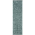 thumbnail image 1 of SAFAVIEH August Carlene Solid Plush Shag Runner Rug, Aqua, 2'3" x 12', 1 of 7