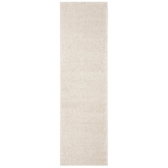 SAFAVIEH August Carlene Solid Plush Shag Runner Rug, Beige, 2'3" x 14' - Modern Design, Beige, Non-Shedding & Easy Cleaning, Ultra Plush Thick Pile, Ideal for Living Room, Bedroom, Entryway