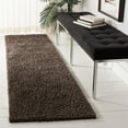 thumbnail image 1 of SAFAVIEH August Carlene Solid Plush Shag Runner Rug, Brown, 2'3" x 6' - Modern Design, Brown, Non-Shedding & Easy Cleaning, Ultra Plush Thick Pile, Ideal for Living Room, Bedroom, Entryway, 1 of 9