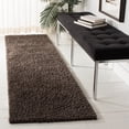 thumbnail image 1 of SAFAVIEH August Carlene Solid Plush Shag Runner Rug, Brown, 2'3" x 8' - Modern Design, Brown, Non-Shedding & Easy Cleaning, Ultra Plush Thick Pile, Ideal for Living Room, Bedroom, Entryway, 1 of 9
