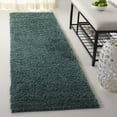 thumbnail image 1 of SAFAVIEH August Carlene Solid Plush Shag Runner Rug, Green, 2'3" x 8' - Modern Design, Green, Non-Shedding & Easy Cleaning, Ultra Plush Thick Pile, Ideal for Living Room, Bedroom, Entryway, 1 of 8