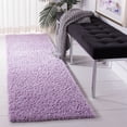 thumbnail image 1 of SAFAVIEH August Carlene Solid Plush Shag Runner Rug, Lilac, 2'3" x 12' - Modern Design, Lilac, Non-Shedding & Easy Cleaning, Ultra Plush Thick Pile, Ideal for Living Room, Bedroom, Entryway, 1 of 9
