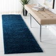 thumbnail image 1 of SAFAVIEH August Carlene Solid Plush Shag Runner Rug, Navy, 2'3" x 8' - Modern Design, Navy, Non-Shedding & Easy Cleaning, Ultra Plush Thick Pile, Ideal for Living Room, Bedroom, Entryway, 1 of 9