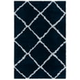 thumbnail image 1 of SAFAVIEH August Clyde Diamond Shag Area Rug, Navy/Ivory, 8' x 10', 1 of 8