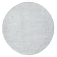 thumbnail image 1 of SAFAVIEH August Lennox Solid Shag Area Rug, Light Grey, 6'7" x 6'7" Round, 1 of 8