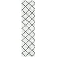 thumbnail image 1 of SAFAVIEH August Marco Diamond Shag Runner Rug, Ivory/Black, 2'2" x 9', 1 of 8