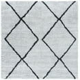thumbnail image 1 of SAFAVIEH August Raphael Diamond Shag Area Rug, Ivory/Grey, 6'7" x 6'7" Square, 1 of 8