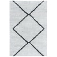 thumbnail image 1 of SAFAVIEH August Ravenna Diamond Shag Area Rug, Beige/Charcoal, 5'5" x 7'7", 1 of 8