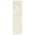 thumbnail image 1 of SAFAVIEH August Sophia Solid Plush Shag Area Rug, Ivory, 2' x 9', 1 of 8