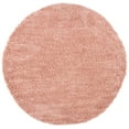 thumbnail image 1 of SAFAVIEH August Sophia Solid Plush Shag Area Rug, Rose, 6'7" x 6'7" Round, 1 of 5