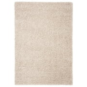 SAFAVIEH August Sophia Solid Shag Area Rug, Beige, 3' x 5'