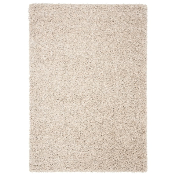 SAFAVIEH August Sophia Solid Shag Area Rug, Beige, 3' x 5'